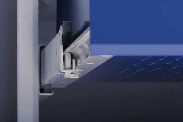 KLW Schublade 275 mm Fronthöhe - VU mit Schlitzleistenrahmen, mit Lochboden und Führungsschienen, SMB, SMB-275U-SLG