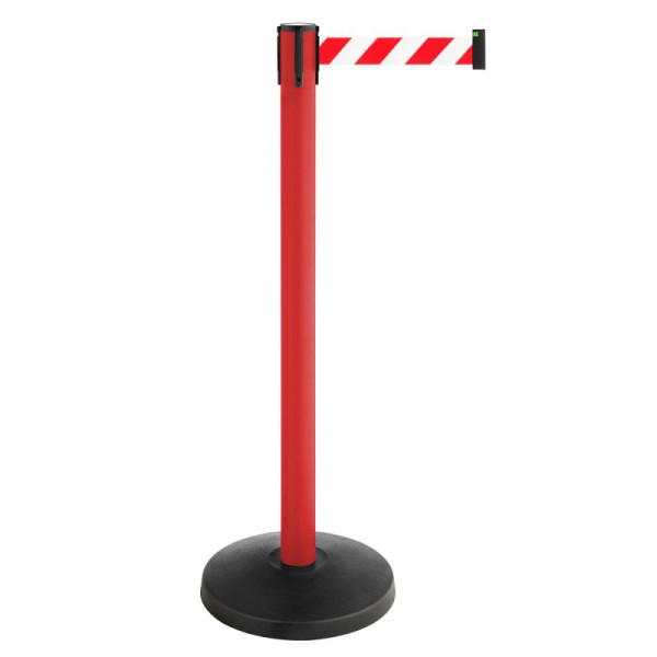 Stein HGS Personenleitsystem Komplett-Set 'P-Line Allround', rot/weiß diag., ca. 4 m, VE: 6 Stück, 71436.0005