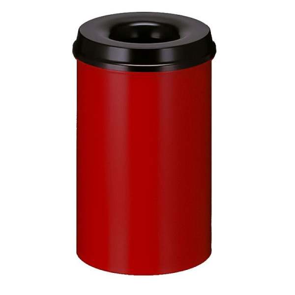 STEIN HGS Feuerlöschender Papierkorb, rot, Schwarz, 20 Liter, 83729.0009