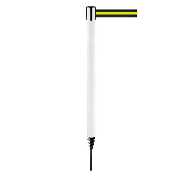 Stein HGS Personenleitsystem -P-Line Outside-, weiß, schwarz/gelb/schwarz waagerecht (gestreift), mit Sicherheitsverschluss (selbstlösend), 37690-0502