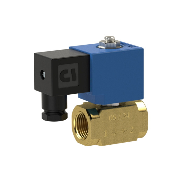 Riegler 2/2-Wege-Magnetventil, MS, NO, direktgesteuert, 230 V, G 3/8, PN 0-10 bar, NBR, 148562