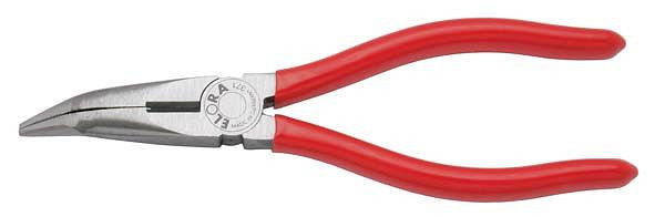 ELORA Flachrundzange mit Schneide 45° abgewinkelt, 371-200, 0371002005100