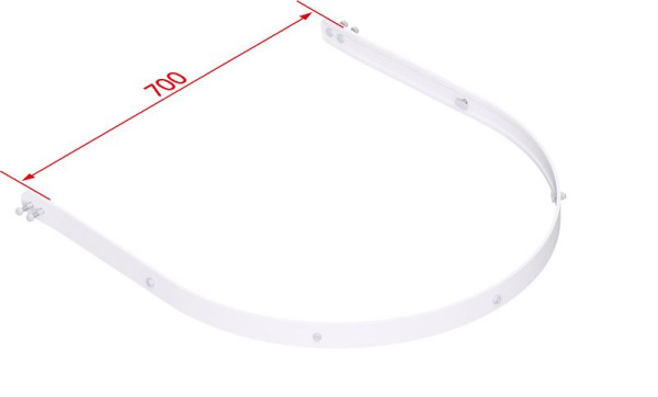 HYMER Rückenschutzring für Ausstieg breit, Breite 700 mm, 0054050