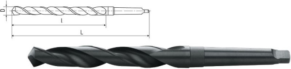 ELMAG HSS Co5-Spiralbohrer mit Morsekegel DIN 345, Ø 22,5 mm, 71735