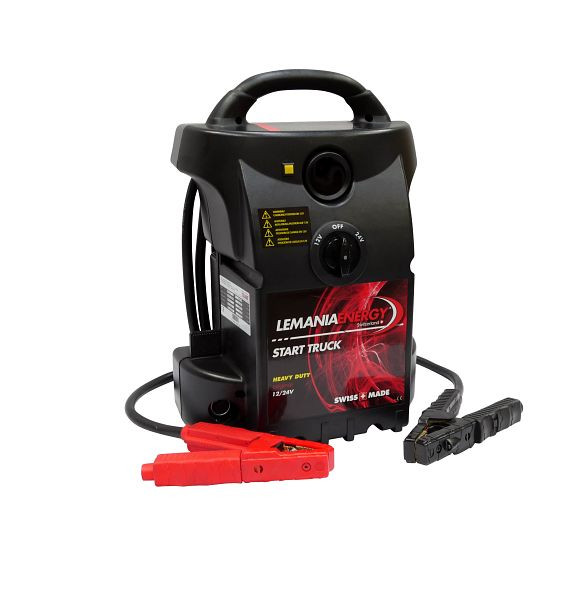 ELMAG Energiestation / Startgerät 12/24V, START TRUCK 6200/3100 Ampere,inkl. LED Beleuchtung an der Negativklemme, 55070
