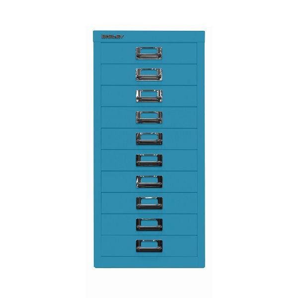 Bisley MultiDrawer™ DIN A4, 10 Schubladen, 686 azur, L2910686
