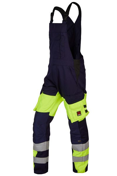 ROFA Latzhose 2500, Größe 114, Farbe 488-marine-leuchtgelb, 5702500-488-114