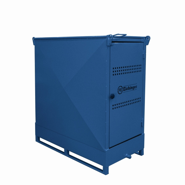 Eichinger Industrie Umweltschutzdepot, Maße 1630 x 800 x 1575 mm, 3030.2 enzianblau, 30300200000097