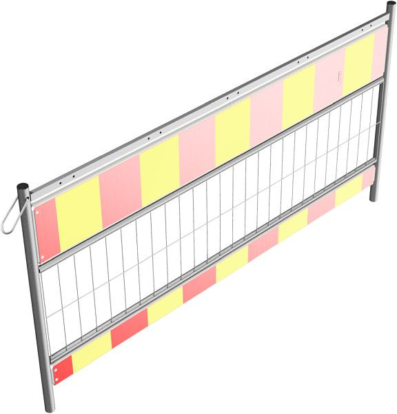 Schake Schrankenzaun nach TL, Länge: 2,00 m, Folie Typ 1, rot / gelb, 33320SK