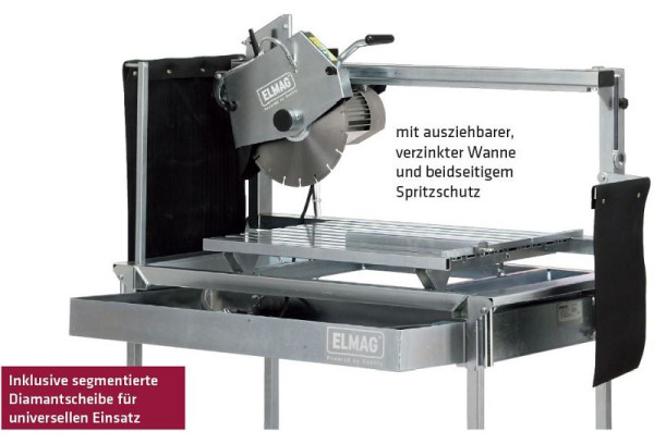 ELMAG Steintrennmaschine (inklusive Dia), STM 1250/350, 230 Volt, 61326