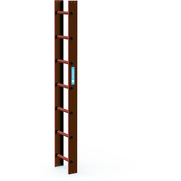 ZARGES Dachleiter 2,0 m Kupferbraun 7 Sprossen, 40397, 4003866403974