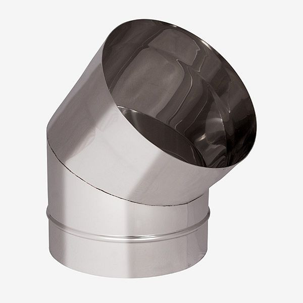 HKW Schachtbogen 45° - Edelstahl Ø 300 mm, 708269