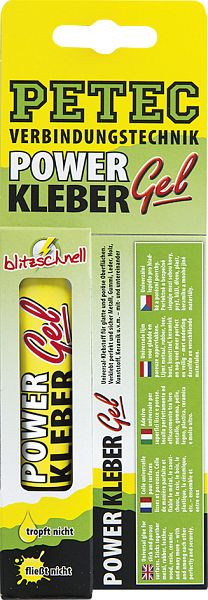 Petec Power Kleber Gel, 20g Sb-Karte, VE: 10 Stück, 93720
