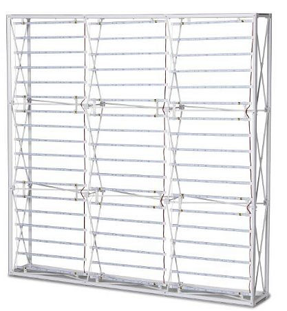 Showdown Displays Pop-Up Impress Curved LED-Set 3x3, IMPR33C-LEDSET