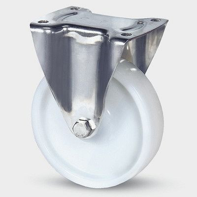 TENTE-ROLLEN Bockrolle, Rad-Ø 160 mm, Tragfähigkeit 500 kg, Bauhöhe 200 mm, D 75 Shore, Plattenbefestigung, 8478UOD160P63