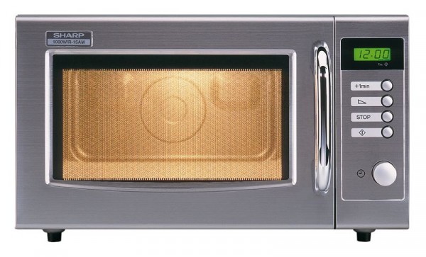 GGG Sharp Mikrowelle, Außenmaße: 520x424x309 mm, 1.000 Watt GGG Gewerbe Mikrowelle, 520x456x312 mm, 1000 W, 1,5 kW, MW