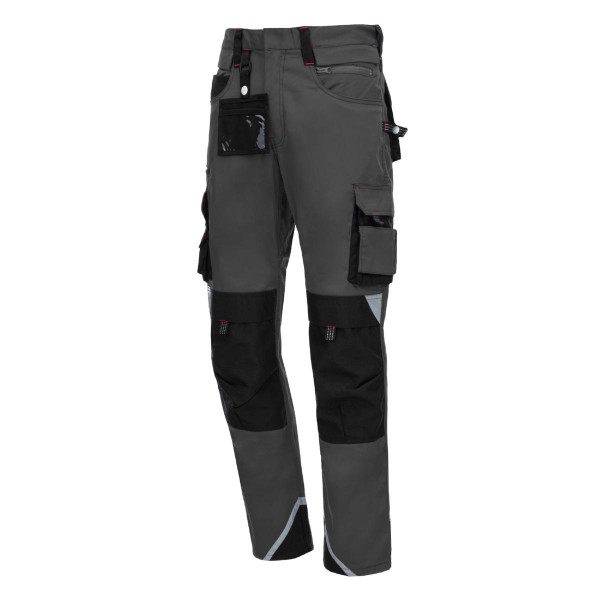 NITRAS MOTION TEX PRO FX, Arbeitshose, lang, Größe: 68, Farbe: grau, VE: 10 Stück, 7712-68