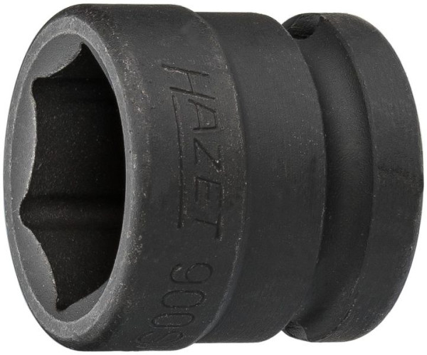 Hazet Schlag-, Maschinenschrauber Steckschlüsseleinsatz, Sechskant, Vierkant hohl 12,5 mm, 21 mm, Extrakurze Ausführung, 900SK-21