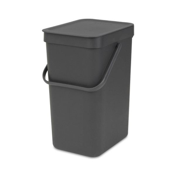 STEIN HGS Abfallsammler Sort & Go, grau, Gesamthöhe 351 mm, 12 Liter, 83478.0009