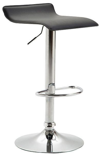 CLP Barhocker Dyn V2 Kunstleder chrom, schwarz, 102453201