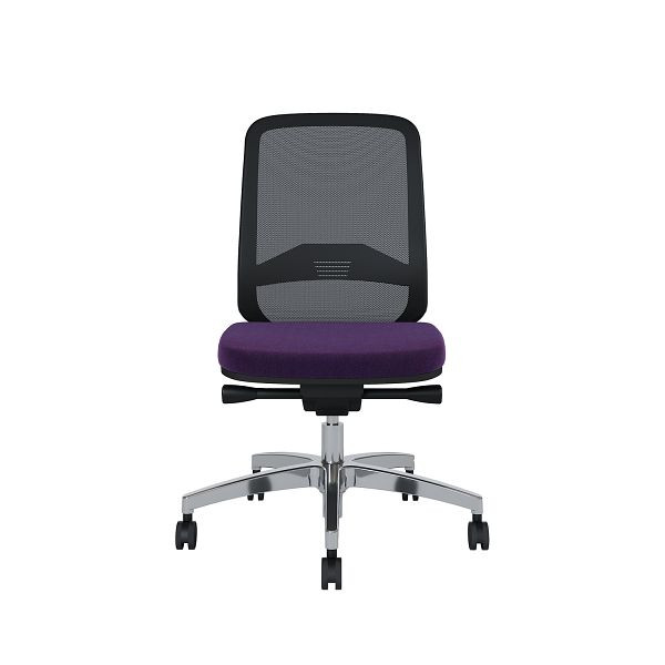 Bisley Bürodrehstuhl Bali, Rückenlehne aus Netzbezug Aluminiumfußkreuz, TN9406 plum, BALIART0015TN9406