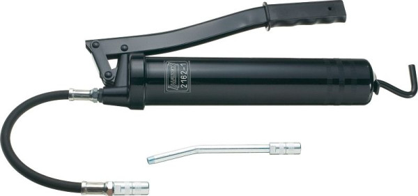 Hazet Fettpresse, Leichte Ausführung, Wandstärke: 1 mm Fassungsvermögen: 500 cm3 Panzerschlauch, Düsenrohr und 2 Mundstücke M 10 x 1, 2162-1