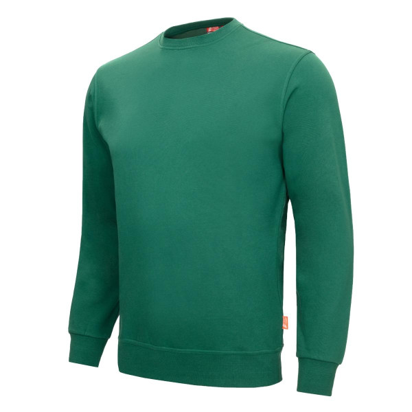 NITRAS MOTION TEX LIGHT, Pullover, 70% Baumwolle / 30% Polyester, 300 g/qm, STANDARD 100 by OEKO-TEX®, Größe: S, Farbe: grün, VE: 15 Stück, 7015-3000-S