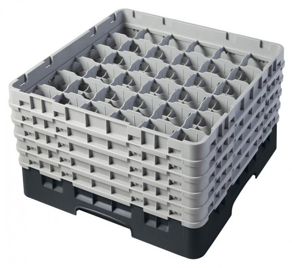 Cambro Spülkorb mit 36 Fächer Camrack® 25,7 cm Schwarz, 36S958110