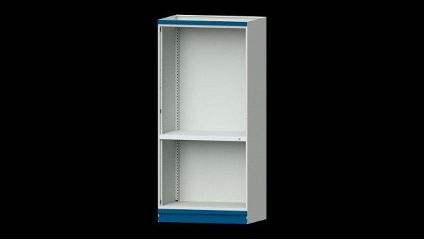 ANKE Werkbänke Basisschrank modulares Schranksystem, Modell 101, 1015 x 720 x 2200 mm, Leergehäuse offen, RAL 7035/5010, 631.202