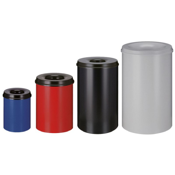 Stein HGS Papierkorb -P-Bins 42-, 50 Liter /335x630mm, schwarz/rot, 24172