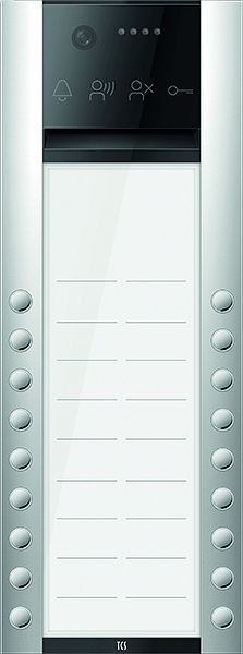 TCS Türkontrollsystem PES PRO Video Außenstation 18T 2 Spalten AP RAL9010 reinweiß, AVA630218-0019