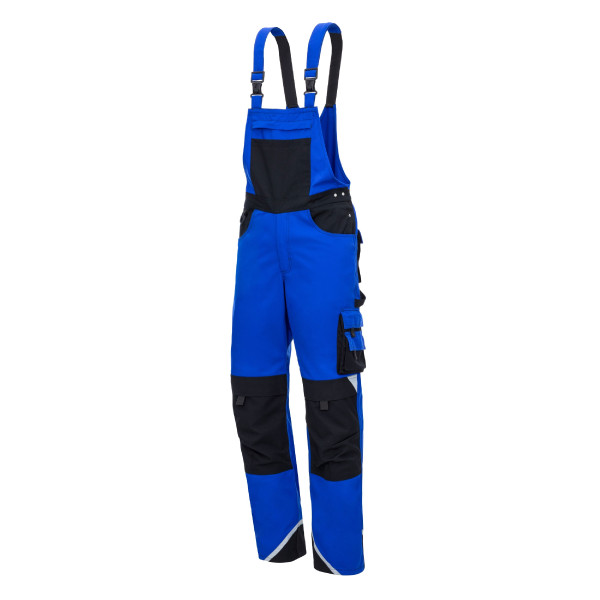 NITRAS MOTION TEX PLUS, Latzhose, Größe: 25, Farbe: königsblau, VE: 10 Stück, 7621-25