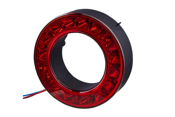 HELLA Schlussleuchte - LED - 24V - Anbau/Schraubanschluss - Lichtscheibenfarbe: rot - Kabel: 250mm - Stecker: AMP - rechts/links, 2SB 009 362-011