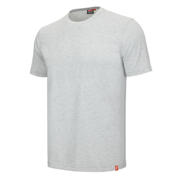 NITRAS MOTION TEX LIGHT, T-Shirt, vorgewaschen, Rundhals, Nackenband, 100% Baumwolle, 160 g/qm, Größe: XL, Farbe: hellgrau, VE: 20 Stück, 7005-1300-XL