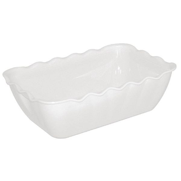 Olympia Kristallon Salatschüssel weiß 2L, geeignet für Deckel, CB754