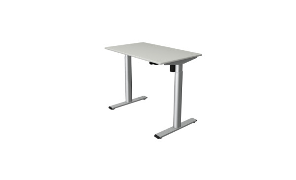 Kerkmann Steh-/Sitztisch Move 1 base 1000 X 600 elektrisch höhenverstellbar von 730-1230 mm, Lichtgrau, 10300211