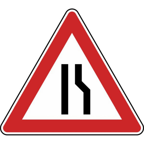 Stein HGS Einseitig verengte Fahrbahn, Verengung rechts Nr. 121-10, 900 mm, RA2, Alform, 121-10-222