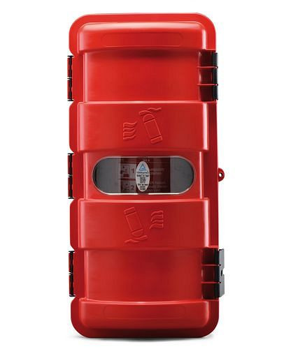 DENIOS Feuerlöscherschrank BigBox aus Kunststoff, für 6-kg-Feuerlöscher, 257-074