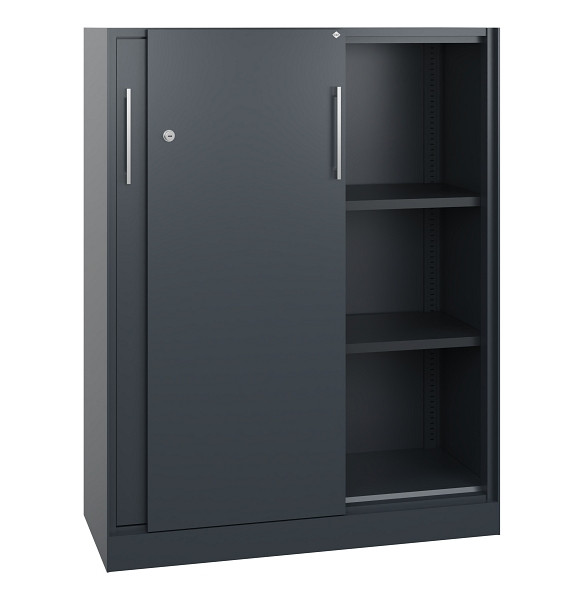 C+P Schiebetürenschrank Asisto, H1310xB1000xT435mm, 7016/7016, 142032-000 S10171