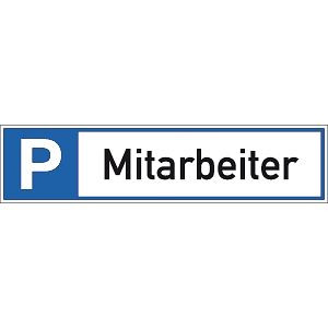 Moedel Parkplatzreservierer Mitarbeiter, Alu, 460x110 mm, 56953