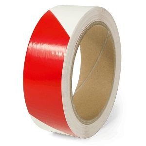 Moedel Warnmarkierung rechtsweisend, Folie, langnachleuchtend/rot, 160-mcd, 30mm x 16m, 55060