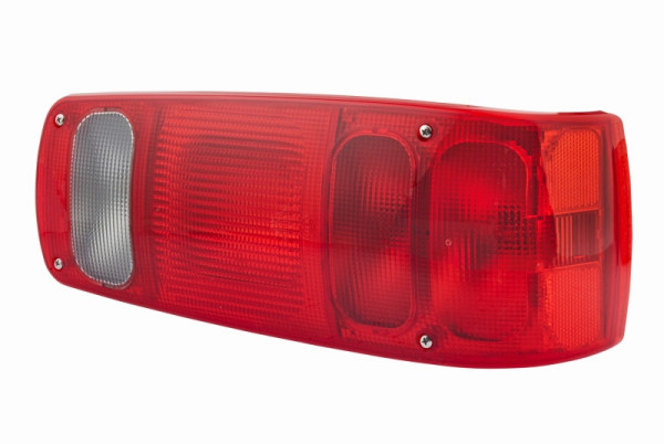 HELLA Heckleuchte, Glühlampe, 12V, Einbau/geschraubt, Lichtscheibenfarbe: weiß/rot, Stecker: Flachstecker, rechts/links, 2VP 007 502-217