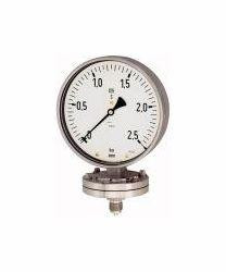 Wika Plattenfedermanometer, Chemieausführung, Anschluss radial unten, 102594