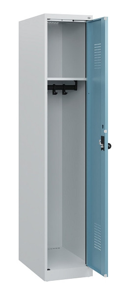 C+P Spind Evolo PLUS, 1 Abteil, 1530x300x500mm, 7035/0010, Drehriegel, 0490005-10 S10009