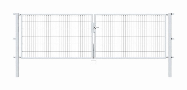 Alberts Doppeltor Flexo mit Zubehör, Breite 400 cm, Höhe: 120 cm, feuerverzinkt, 648985