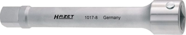 Hazet Verlängerung, Vierkant hohl 20 mm, Vierkant massiv 20 mm, Antrieb mit Ausrastbolzen für Stiftsicherung, Abmessungen / Länge: 200 mm, 1017-8