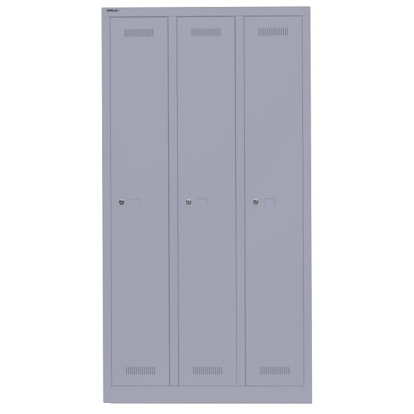 Bisley Garderobenschrank Monobloc™, 3 Abteile je 1 Fach, 656 lilac, ML09T1656