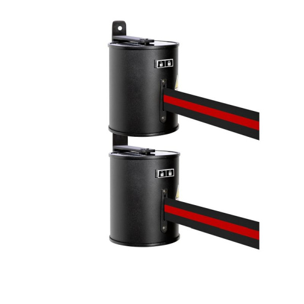 Stein HGS Wandgurtkassette -P-Line Double-, schwarz/rot/schwarz waagerecht (gestreift), 34247-06