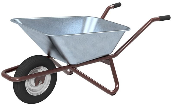 Schake Schubkarre Geselle Typ 25, ohne Muldenstütze mit Luftrad, 52300T