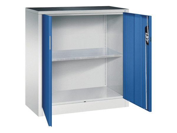 C+P Flügeltürenschrank Acurado, H1000xB930xT400mm, 7035/5010, 8820-000 S10328